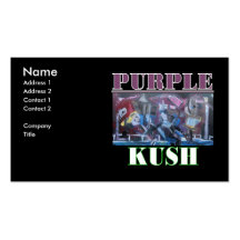 KUSH POURPRE CARTES DE VISITE PROFESSIONNELLES