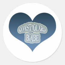 Kustwacht Babe Ronde Sticker