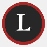 L: De aanvankelijke Rode, Witte & Zwarte Sticker v