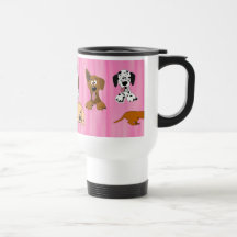 La bande dessinée poursuit la tasse inoxydable ros