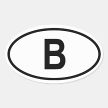 La Belgique "B " Autocollant