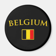 La Belgique d'or Magnets