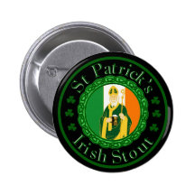 La bière de malt irlandaise de St Patrick Badge Avec Épingle