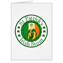 La bière de malt irlandaise de St Patrick Carte De Vœux