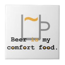 La bière est ma nourriture de confort carreaux en céramique