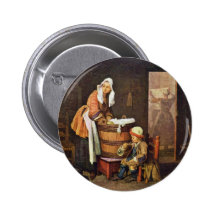 La blanchisseuse, par Chardin Jean-Baptiste Siméon Pin's