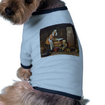 La blanchisseuse, par Chardin Jean-Baptiste Siméon T-shirts Pour Chien