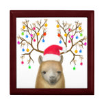 La boîte-cadeau d'alpaga de Noël Boîtes À Souvenirs