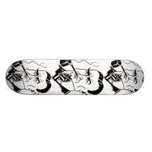 La caricature Charles déclenche Dawes Skateboards Personnalisables