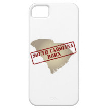 La Caroline du Sud soutenue - timbre sur la carte Coques iPhone 5 Case-Mate