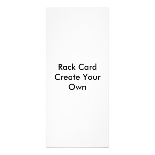 La carte de support créent vos propres rackcards d modèle de carte double