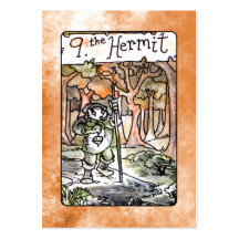 La carte de tarot d'ermite cartes de visite professionnelles