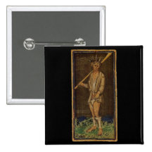 La carte de tarot d'imbécile badges avec agrafe