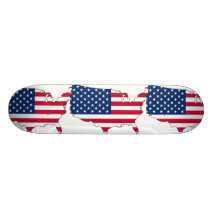 La carte des Etats-Unis, Etats-Unis diminuent Skateboards Customisés