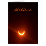 La carte d'espoir, croient. éclipse