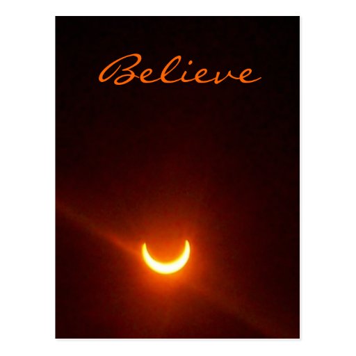 La carte d'espoir, croient. éclipse cartes postales