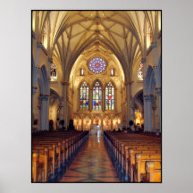 La cathédrale de St Joseph - bas-côté principal/av Posters