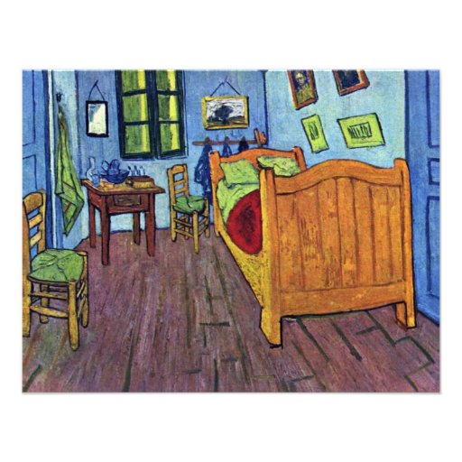 La chambre à coucher de Vincent dans Arles par Vin Invitations