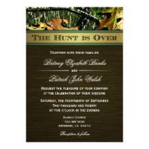 La chasse est au-dessus de chasser des invitations