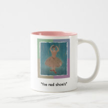 "la chaussure rouge " tasse