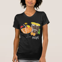 La chemise foncée des femmes de danse polynésienne t-shirts