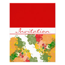 La chute tourbillonne dedans cartons d'invitation