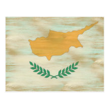 La Chypre a affligé le drapeau chypriote Cartes Postales