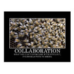 La collaboration améliore votre chance de succès carte postale