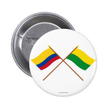 La Colombie et les drapeaux croisés par Vichada Badges
