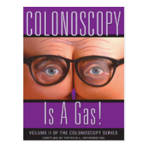 La coloscopie est un gaz ! carte postale