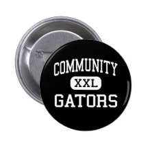 La Communauté - alligators - haute - Palm Beach Ga Badges Avec Agrafe