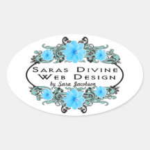 La conception web divine de Sara Autocollants