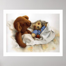 LA COPIE DE CRÈCHE DE NOUNOURS DE SOMMEIL POSTERS