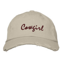 La cow-girl a brodé les femmes en pierre de casque casquette brodée