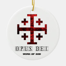 La croix de Jérusalem - opus Dei - travail de Dieu Décorations De Noël