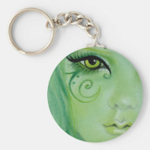 La fée verte tourbillonne oeil Keychain Porte-clef