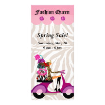 La femme de scooter de carte de support de mode pi double carte en  couleur
