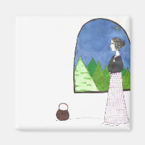 La fenêtre de Jane Austen magnets
