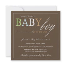 La fête de naissance carrée du bébé | invitent