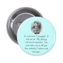 La fierté de Jane Austen badges publicitaires