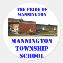 LA FIERTÉ DE L'AUTOCOLLANT ROND DE MANNINGTON