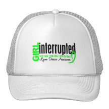 La fille a interrompu la 1 maladie de Lyme Casquettes De Camionneur