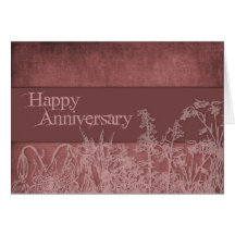 La fleur silhouette l'anniversaire cartes
