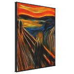 La fractale de cri perçant peignant Edvard Munch Toile Tendue