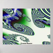 La fractale Sins le bonheur Waves5 radial, ciel de Posters
