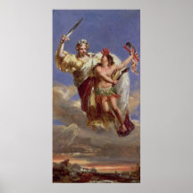 La France soutenant l'Amérique Posters