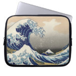 La grande vague outre de Kanagawa, Hokusai Housse Ordinateur Portable