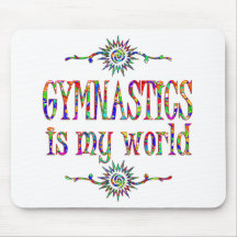 La gymnastique est mon monde tapis de souris