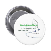 La "imagination est le plus haut cerf-volant " pin's
