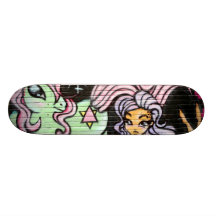La jeune fille au poney - skateboards personnalisables
